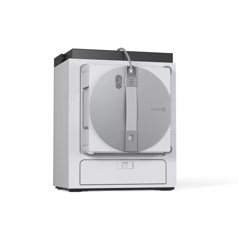 Langų plovimo robotas Ecovacs WINBOT W3 OMNI, baterija 4500 mAh, 270×270×76 mm, sidabrinis/baltas