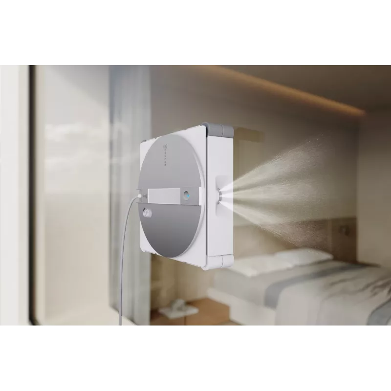 Langų plovimo robotas Ecovacs WINBOT W3 OMNI, baterija 4500 mAh, 270×270×76 mm, sidabrinis/baltas