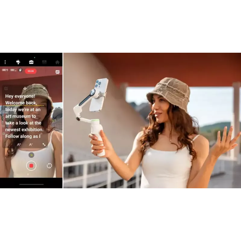 Išmaniojo telefono stabilizatorius Insta360 Flow 2 Pro Creator Bundle 360° sukimas
