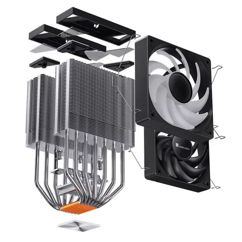 Ventiliatorius Jonsbo CR-3000 ARGB 12 cm 600-1500 RPM 22-32 dB Juodas