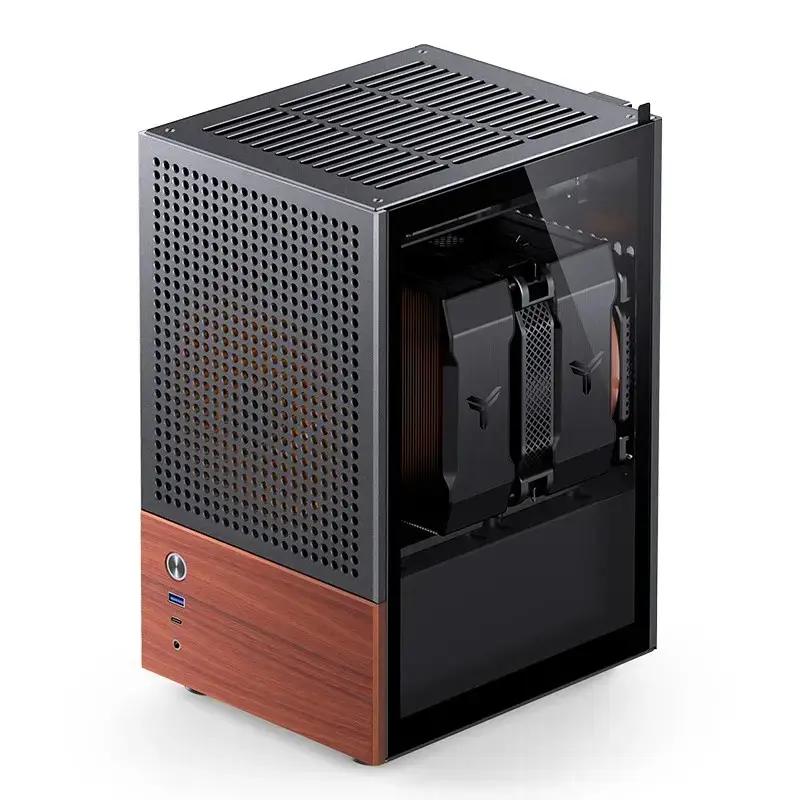 Korpusas Jonsbo T6, Mini-Tower, Mini-ITX, Juodas