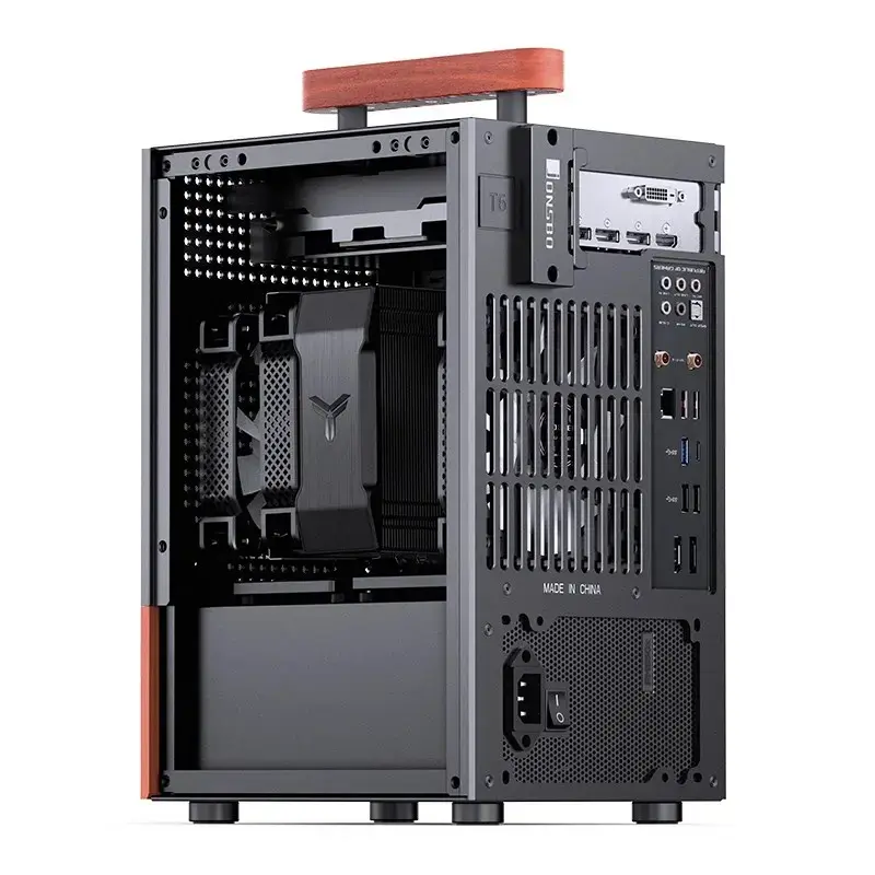 Korpusas Jonsbo T6, Mini-Tower, Mini-ITX, Juodas