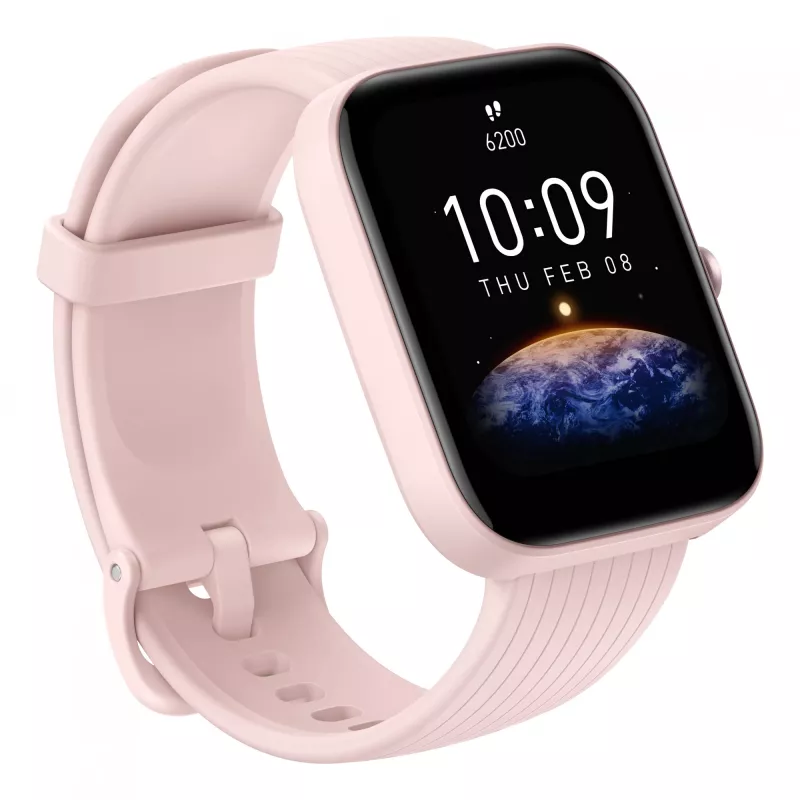 Amazfit Bip 3 Pro 4.29 cm (1.69 colio) TFT 44 mm Skaitmeninis 240 x 280 pikselių Liečiamas ekranas Rožinis GPS (palydovas)