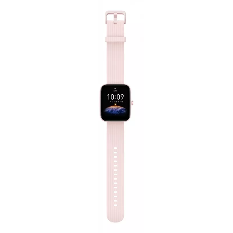 Amazfit Bip 3 Pro 4.29 cm (1.69 colio) TFT 44 mm Skaitmeninis 240 x 280 pikselių Liečiamas ekranas Rožinis GPS (palydovas)