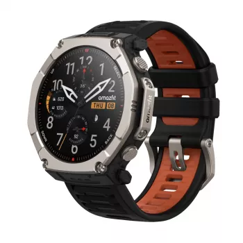 Amazfit T-Rex Ultra 2 129.5 cm (51 colio) AMOLED 51 mm Skaitmeninis 480 x 480 pikselių Liečiamas ekranas Titanas Wi-Fi GPS (palydovas)