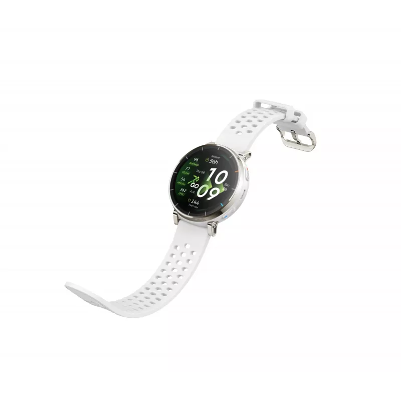 Išmanusis laikrodis Amazfit Active 3 – 3,35 cm (1,32 col.) AMOLED, 466×466, liečiamas ekranas, GPS, 365 mAh, silikoninis dirželis