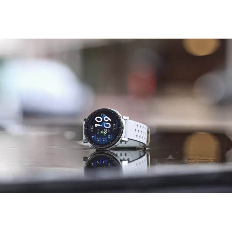 Išmanusis laikrodis Amazfit Active 3 – 3,35 cm (1,32 col.) AMOLED, 466×466, liečiamas ekranas, GPS, 365 mAh, silikoninis dirželis