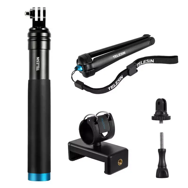 Telesin GP-MNP-090-S belaidis strypas su trikoju sporto kameroms