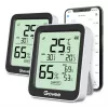 Govee H5075 belaidis temperatūros ir drėgmės jutiklis, pastatomas