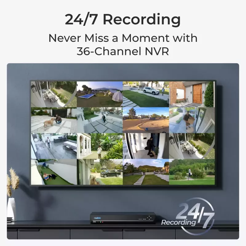 Reolink NVS36 36 kanalų PoE NVR