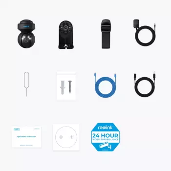 IP stebėjimo kamera Reolink E540-B 5MP lauko Wi‑Fi, 2560x1920, 355° pasukimas, 0–50° pakreipimas, IP65, „MicroSD“ iki 256 GB