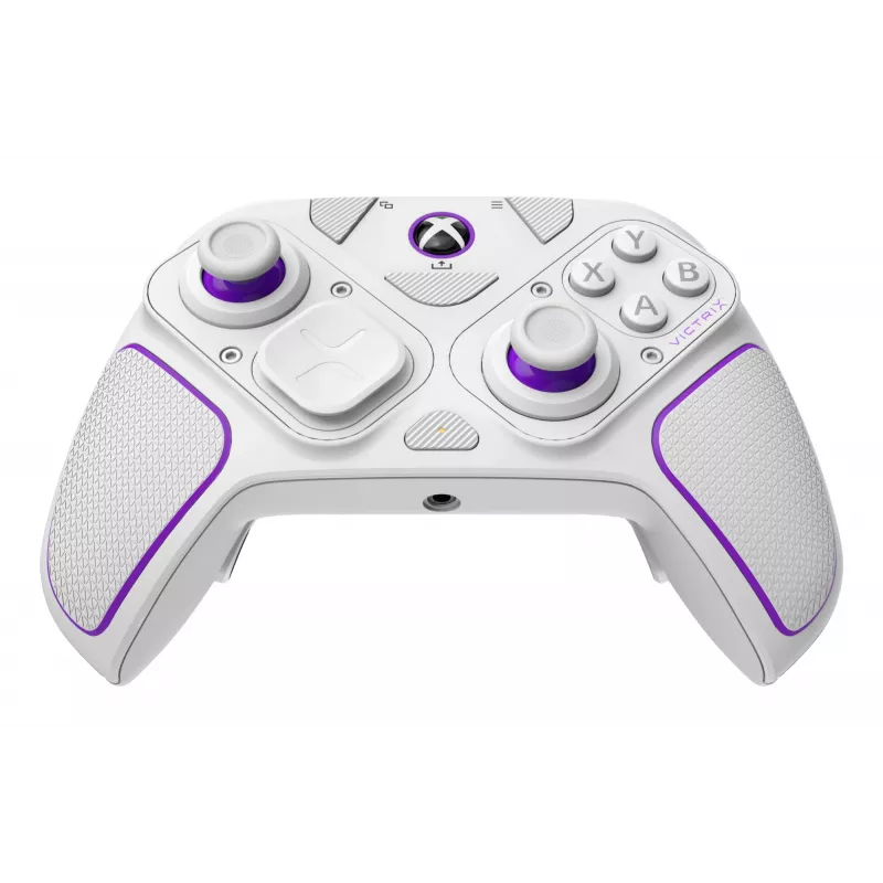 Žaidimų pultas VICTRIX 052-002-WH belaidis ir laidinis RF/USB, USB-C, 2000 mAh, PC/PS4/PS5, violetinė/balta