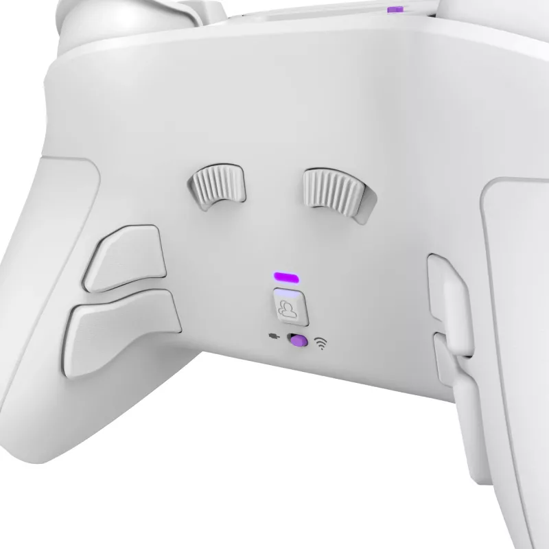 Žaidimų pultas VICTRIX 052-002-WH belaidis ir laidinis RF/USB, USB-C, 2000 mAh, PC/PS4/PS5, violetinė/balta