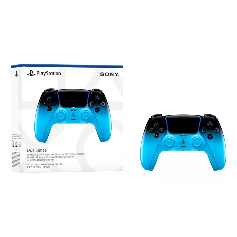 Valdiklis Sony DualSense, PlayStation 5, Bluetooth/USB, juodas/mėlynas, USB-C, baterija