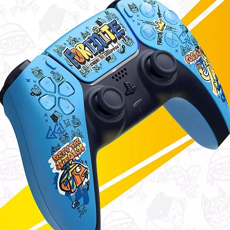 Žaidimų pultas Sony DualSense Wireless PlayStation 5 valdiklis – mėlynas, Fortnite tema, Bluetooth/USB, baterija