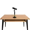 Stalinis mikrofoninis stovas Shure SH-DESKTOP1, apvalus metalinis pagrindas, 3/8 colio sriegis, aukštis 26,7–40,6 cm, juodas