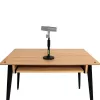Stalinis mikrofoninis stovas Shure SH-DESKTOP1, apvalus metalinis pagrindas, 3/8 colio sriegis, aukštis 26,7–40,6 cm, juodas