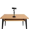 Stalinis mikrofoninis stovas Shure SH-DESKTOP1, apvalus metalinis pagrindas, 3/8 colio sriegis, aukštis 26,7–40,6 cm, juodas