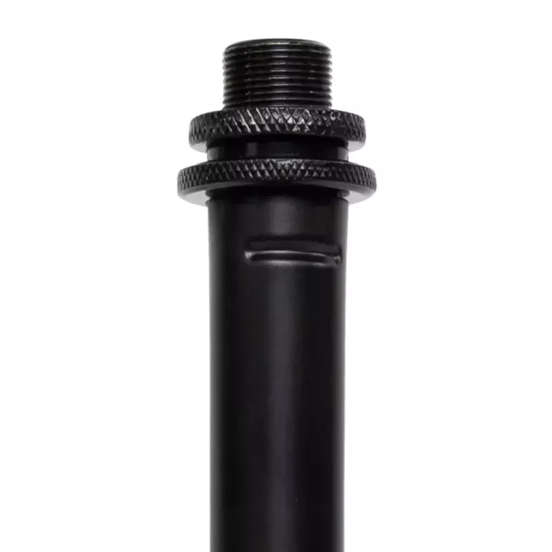 Stalinis mikrofoninis stovas Shure SH-DESKTOP1, apvalus metalinis pagrindas, 3/8 colio sriegis, aukštis 26,7–40,6 cm, juodas