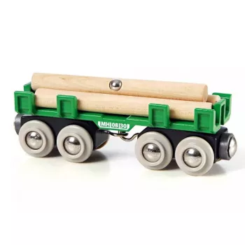 Ravensburger BRIO Lumber Loading Wagon modelinio geležinkelio priedas, 4 dalys, įvairiaspalvis