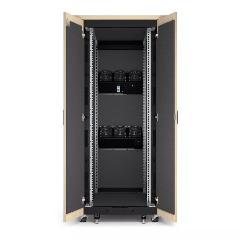 APC NetShelter Soundproof 32U serverio spinta, 230V, Maple