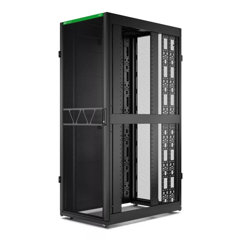 APC NetShelter SX Server Rack Gen 2, 45U, 2124H x 750W x 1200D mm, su šoninėmis plokštėmis, juoda