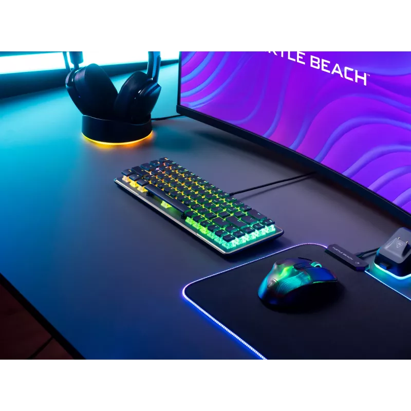 Turtle Beach Vulcan II Mini klaviatūra žaidimams USB QWERTY vokiška juoda