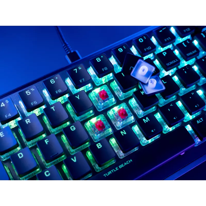 Turtle Beach Vulcan II Mini klaviatūra žaidimams USB QWERTY vokiška juoda