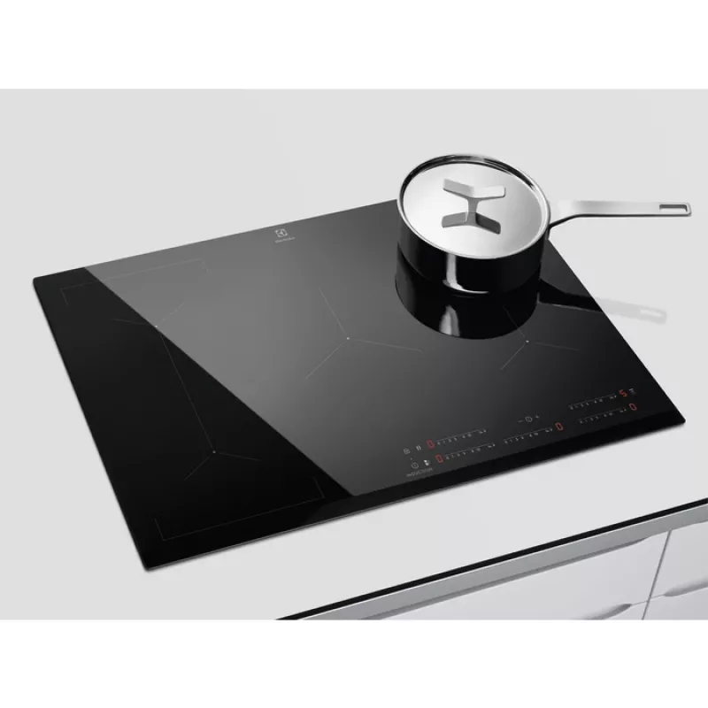 Indukcinė kaitlentė Electrolux EIV835, juoda, įmontuojama, 80 cm, 5 zonų