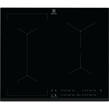 Electrolux EIV634 Juoda įmontuojama 60 cm zoninė indukcinė kaitlentė 4 zonos