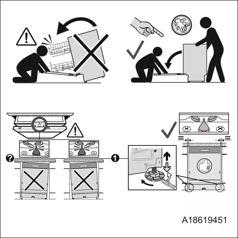 Įmontuojamas indaplovė Electrolux EEM69410W — 15 komplektų, 42 dB, pilno dydžio 60 cm, AirDry