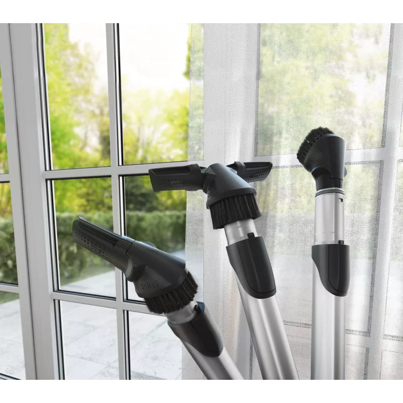 Būgninis dulkių siurblys Electrolux EUOC94DB, sausas valymas, 5 L dulkių maišas, 850 W, 12 m spindulys, alergijų filtras, juodas