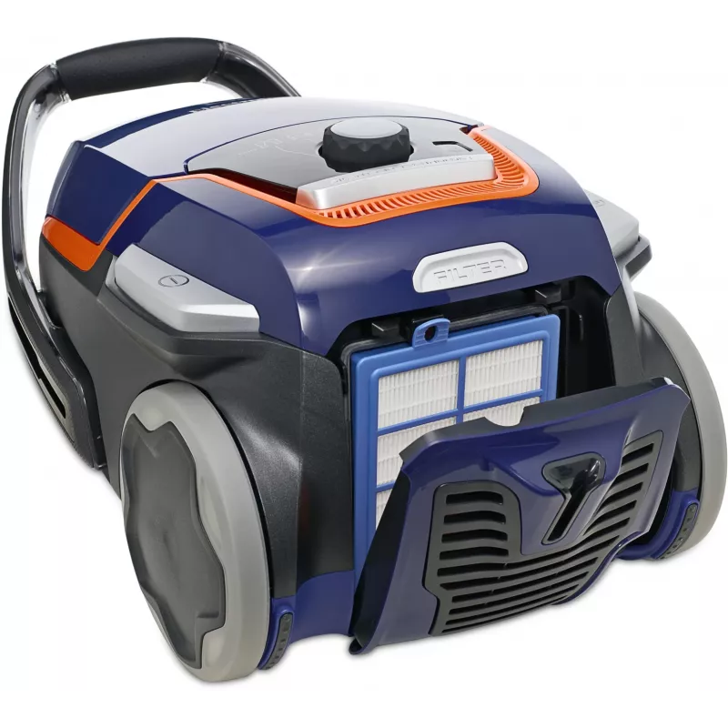 Būgninis dulkių siurblys Electrolux EUOC94DB, sausas valymas, 5 L dulkių maišas, 850 W, 12 m spindulys, alergijų filtras, juodas