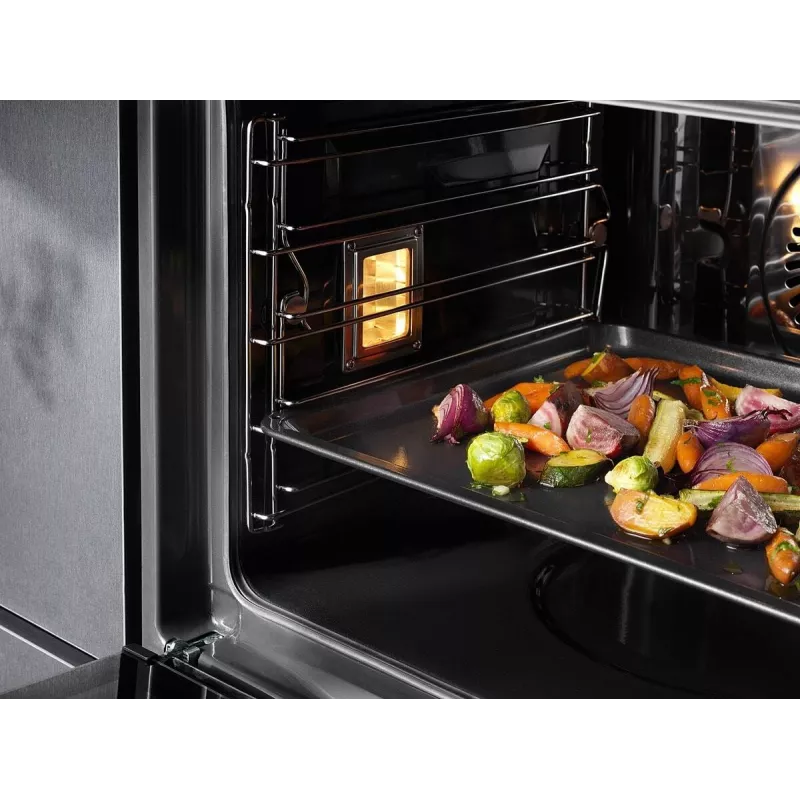Kepimo padėklas orkaitei Electrolux E9OOAF11 – stačiakampis 385×465×25 mm, nelimpantis, juodas