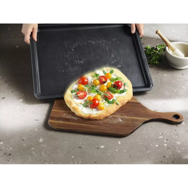 Kepimo padėklas orkaitei Electrolux E9OOAF11 – stačiakampis 385×465×25 mm, nelimpantis, juodas