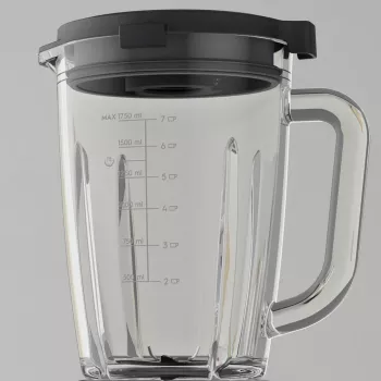Stalo blenderis Electrolux E6TB1-6ST — 1,75 L talpa, 1400 W, sukimo reguliavimas, juoda/nerūdijantis plienas/permatomas
