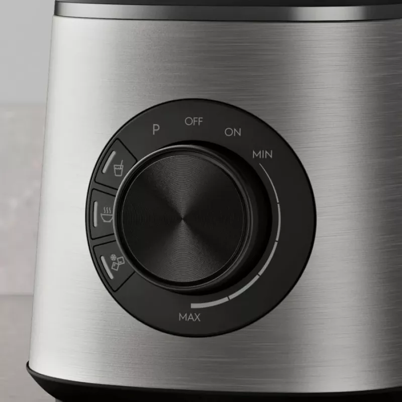 Stalo blenderis Electrolux E6TB1-6ST — 1,75 L talpa, 1400 W, sukimo reguliavimas, juoda/nerūdijantis plienas/permatomas