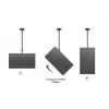 Lubinis laikiklis Multibrackets M Public Large Single Black 3000