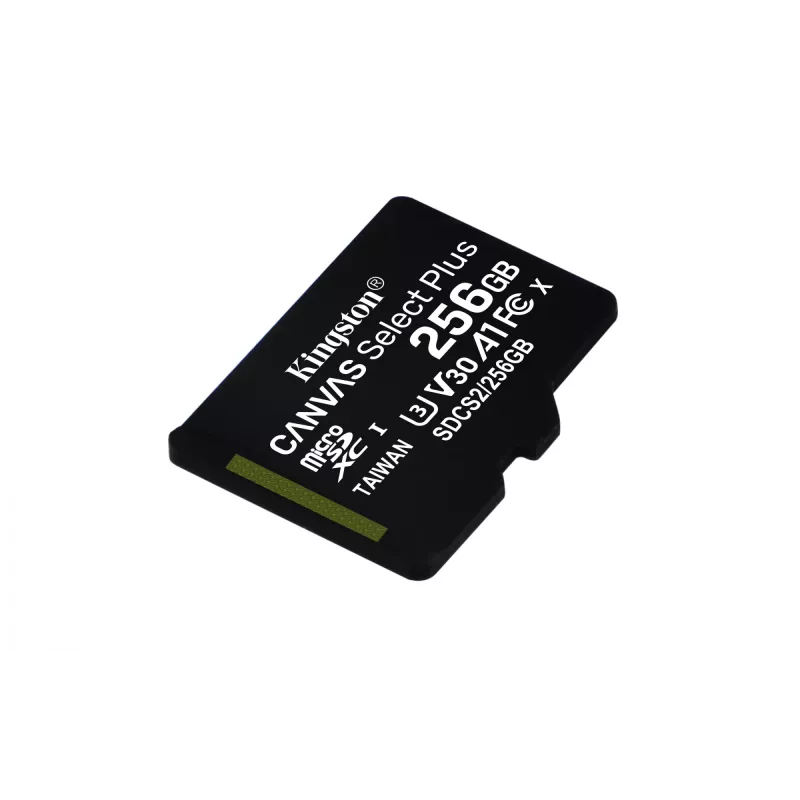 „Kingston Canvas Select Plus“ 256 GB MicroSDXC atminties kortelė + adapteris (A1, C10, 100R)