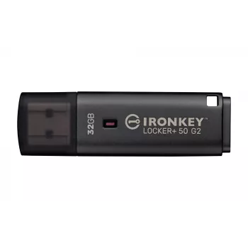 USB atmintukas KINGSTON IronKey Locker Plus 50 G2 32 GB, USB 3.2 Gen 1 Type-A, AES-256, FIPS 197