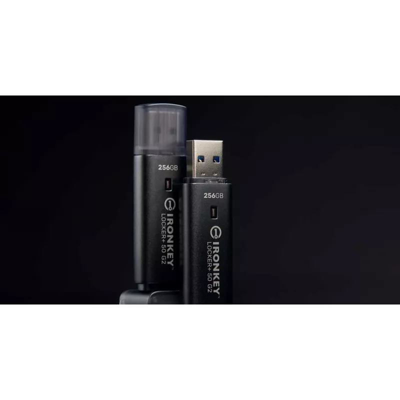 USB atmintukas KINGSTON IronKey Locker Plus 50 G2 256 GB, USB Type-A, USB 3.2 Gen 1, AES-256, FIPS 197