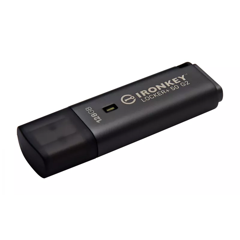 USB atmintukas KINGSTON IronKey Locker Plus 50 G2 128GB, USB Type-A, USB 3.2 Gen 1, AES-256, FIPS 197