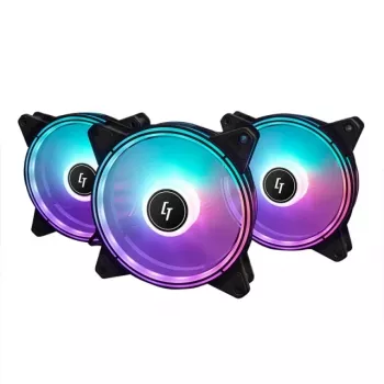 Chieftec Chieftronic Nova Set Ventiliatorių 12 cm Juodas 3 vnt.