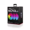 Chieftec Chieftronic Nova Set Ventiliatorių 12 cm Juodas 3 vnt.