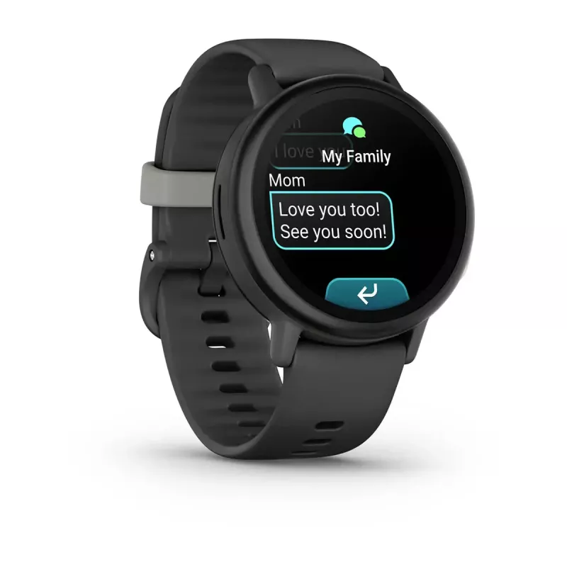 Garmin Bounce 2 išmanusis laikrodis vaikams, 1.2 inch AMOLED, GPS, Wi-Fi, LTE, Slate Grey (010-03399-00)