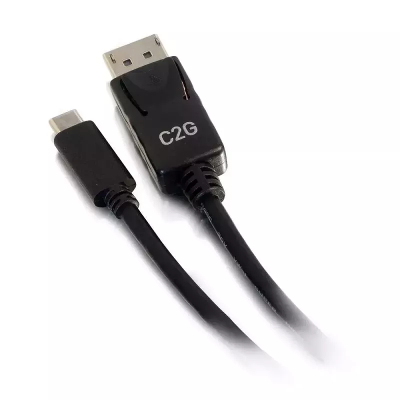 C2G USB-C į DisplayPort adapterio laidas 4K 30Hz 1,8m juodas