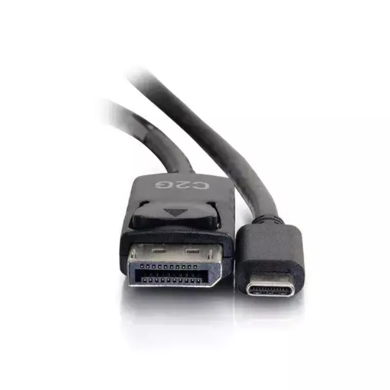 C2G USB-C į DisplayPort adapterio laidas 4K 30Hz 1,8m juodas