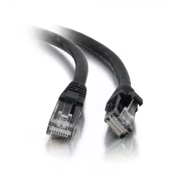 Tinklo jungiamasis kabelis C2G 3m Cat5e su gaubteliu, neekranuotas UTP, juodas