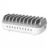 Manhattan 10 prievadų USB-C įkrovimo stotelė, 10x 20W, 200W, maitinimas iš tinklo (su US/EU/UK adapteriais)