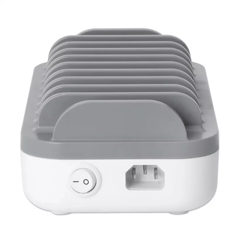 Manhattan 10 prievadų USB-C įkrovimo stotelė, 10x 20W, 200W, maitinimas iš tinklo (su US/EU/UK adapteriais)